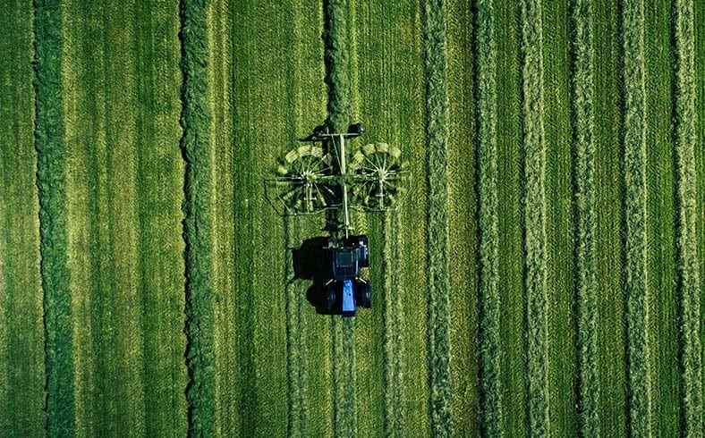 image of tractor in field